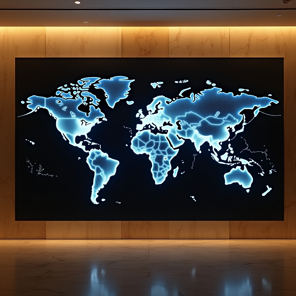 Global map showing CDN edge node locations with connection lines illustrating geographic distribution of content delivery